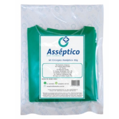 COMBO FRETE GRATIS 20 Kits Crrgico Assptico 40g estril - Linha color